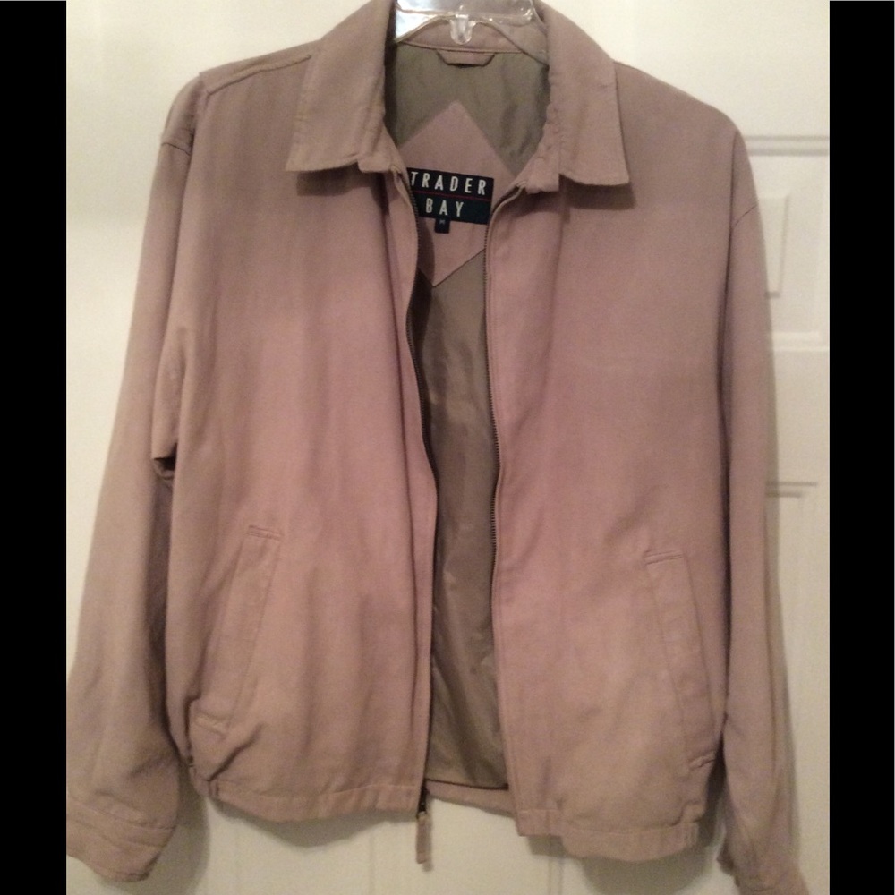 🆕NEW-MEN’S SUEDE LIKE- ZIP UP MEN’S JACKET-NEW - Picture 5 of 8